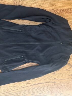 lululemon athletica Black Bomber Jacket with Zipper Pockets